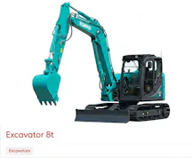 5.5t - 8t Mini Excavator for Hire