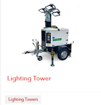 Solar Powered Lighting Tower for Hire in Sunshine West