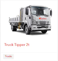 2 Tonne Tipper for Hire