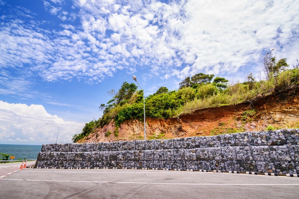 Retaining wall construction