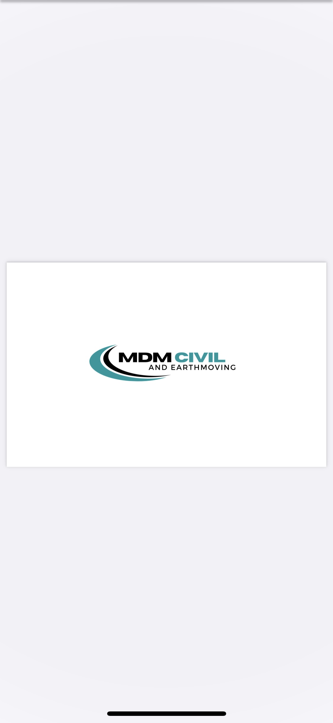 Logo of MDM Civil & Earthmoving