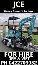 Mini Excavator for Hire in Newee Creek