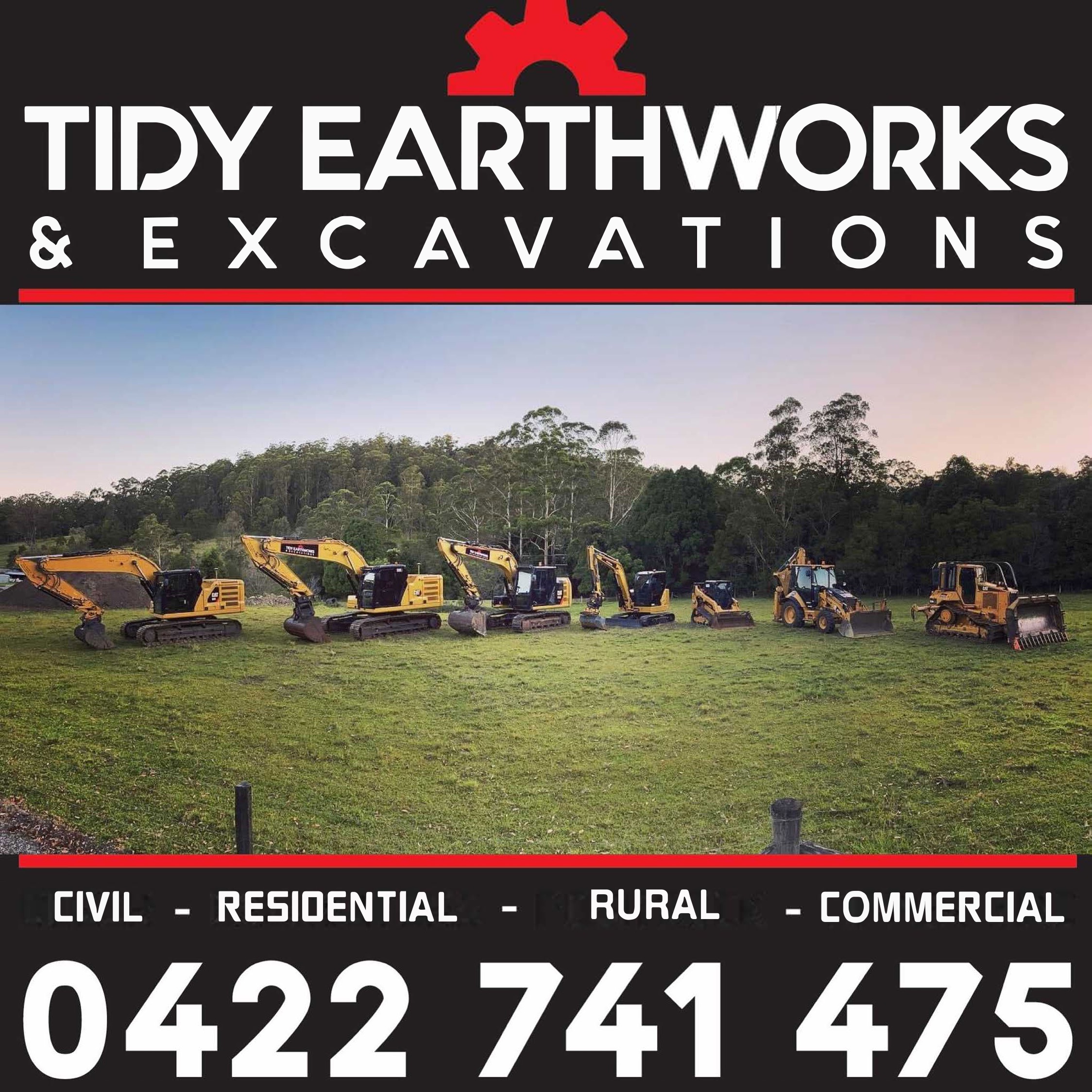 Logo of Tidy Earthworks and Excavations