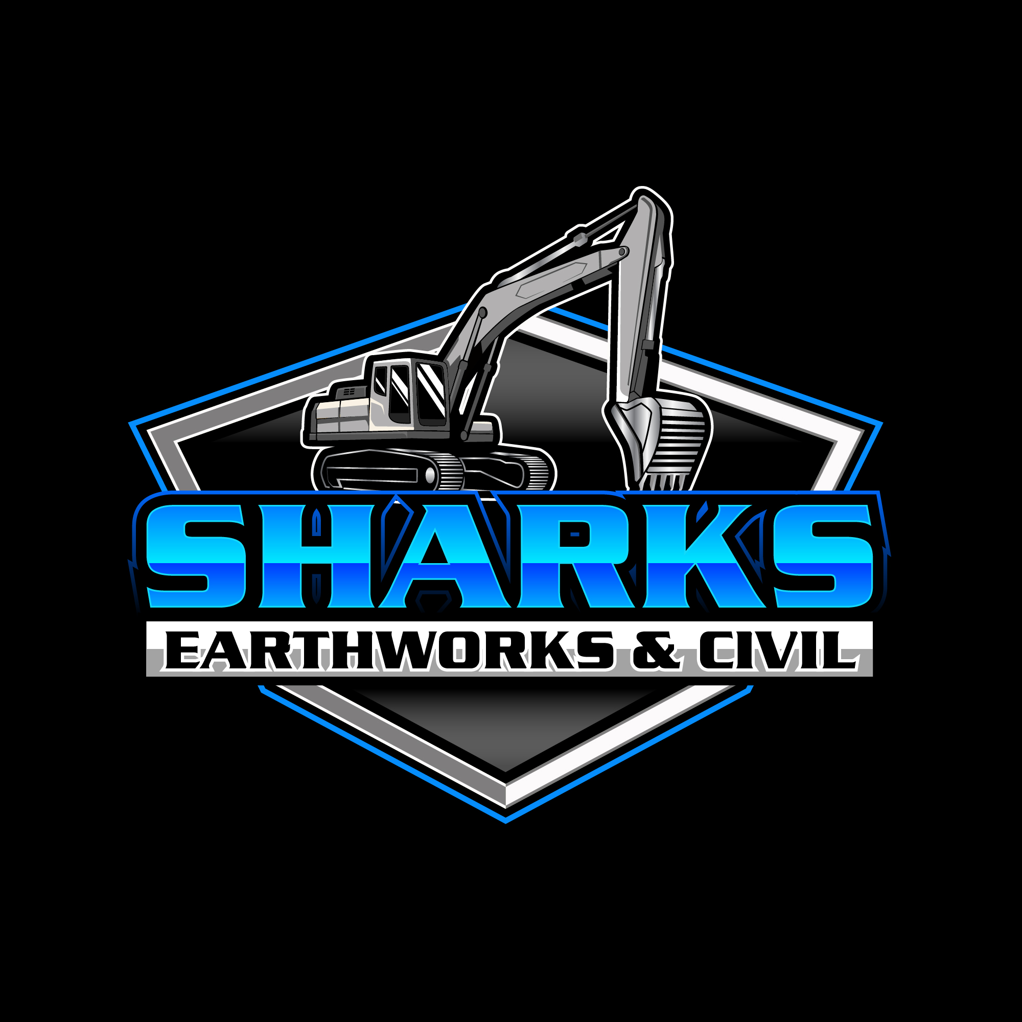 Logo of Sharks Earthworks and Civil