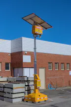 Solar Powered Lighting Tower for Hire in Welshpool