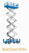 Over 15m Height Diesel Scissor Lift for Hire