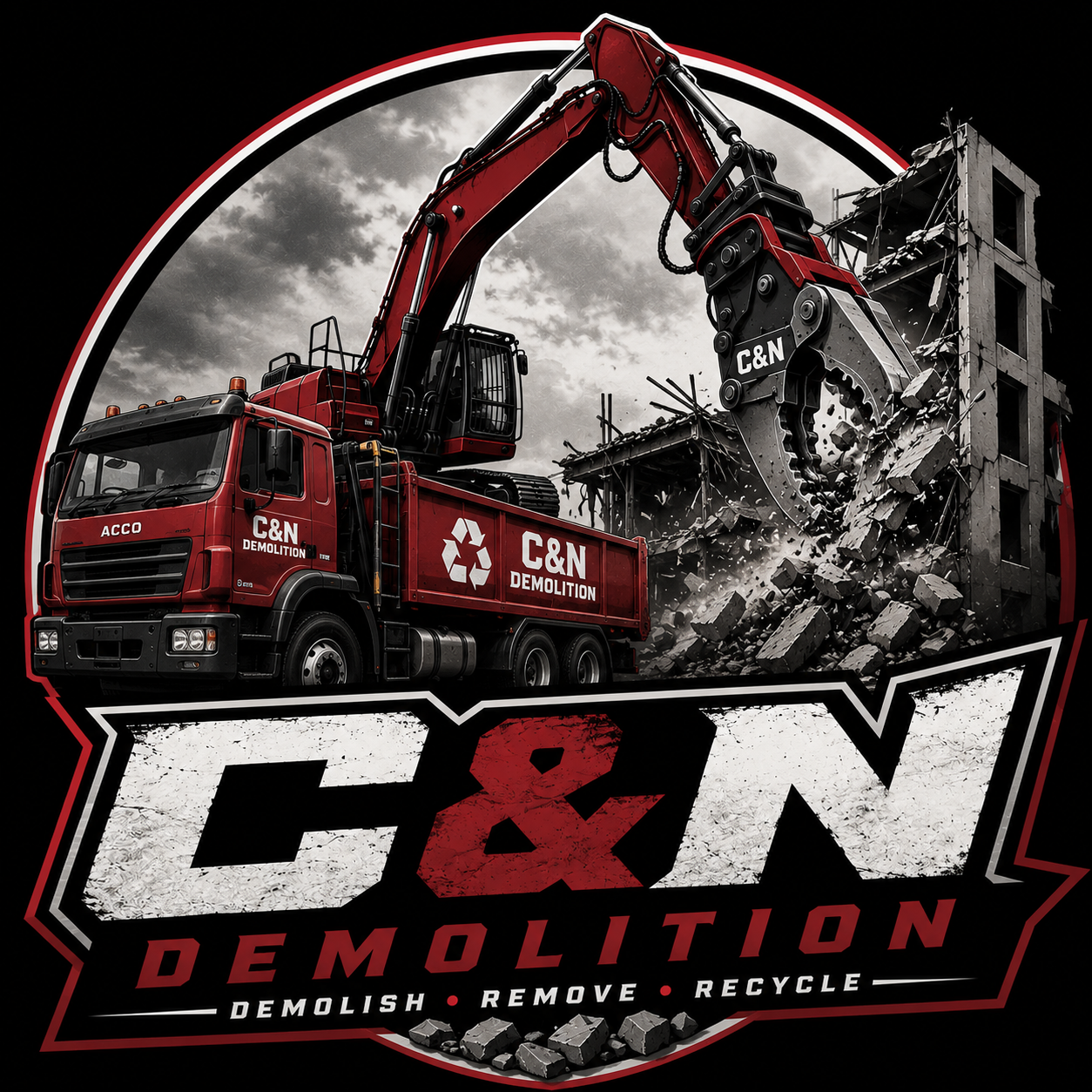 Logo of C&N Plant Hire and Demolition
