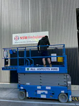 8m - 12m Height Electric Scissor Lift for Hire