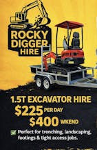 1t - 3.5t Mini Excavator for Hire