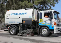 Machine Mounted Street Sweeper for Hire in Milperra