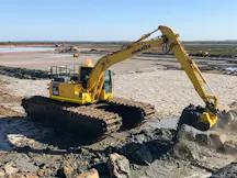 Amphibious Excavator for Hire in Yarragon