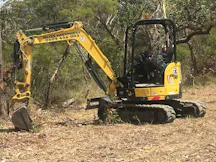 Micro Excavator for Hire in Somersby