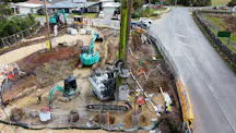 Piling in Warners Bay