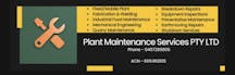 Logo of Plant Maintenance Services PTY LTD