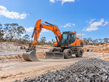 Wheel Mounted Excavator for Hire