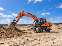 Wheel Mounted Excavator for Hire